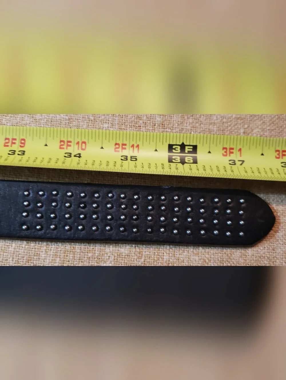 Gap Black Leather Studded Belt Size XS